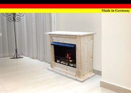 Gel + Ethanol Fire-Places Emily Deluxe Inclusive: 1 Adjustable Stainless-Steel Burner White N4