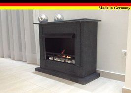 Gel + Ethanol Fire-Places Emily Deluxe Inclusive: 1 Adjustable Stainless-Steel Burner White N5