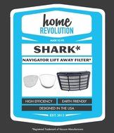 SHARK NAVIGATOR LIFT-AWAY HEPA, FOAM &amp; FELT HOME REVOLUTION REPLACEMENT FILTERS, PART # XHF350, XFF350 N2