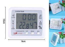 Intsun Wireless Indoor Thermometer Humidity Meter Hygrometer with Large LCD Display Screen Alarm Clock Calendar...