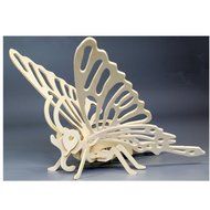 KAKA(TM) Creative 3-D Wooden Puzzle DIY Kits Child Educational 3D Wooden Jigsaw Puzzle Toy Brick Block Wood -Elk