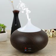 oobest Wood Grain Aroma Essential Oil Diffuser Humidifier-300ML Diffuser Cool Mist Humidifier Air Purifier Use... N12