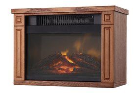 Green Peak Mini Wooden Fireplace