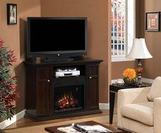 ClassicFlame 23DE379-E451 23" Wall or Corner TV Stand for TVs up to 50" (Electric Fireplace Insert sold separately)