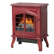 Electric Stove Heater, 17.5" Glossy Red Hottest Items Now