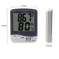 BonyTek Thermometer Hygrometer, LCD Display 2 In 1 Digital Outdoor Max-Min Temperature and Humidity Meter with... N5
