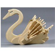 KAKA(TM) Creative 3-D Wooden Puzzle DIY Kits Child Educational 3D Wooden Jigsaw Puzzle Toy Brick Block Wood -Elk N2