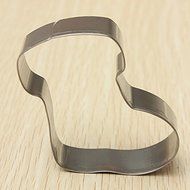 Stainless Steel Christmas Sock Cookie Cutter Biscuit Fondant Cake Mold N2