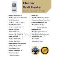 High Quality Bathroom Wall Heater &amp; Free Thermometer Bundle: 240 volt 2000 watt, heats up to 240 sq ft, energy...
