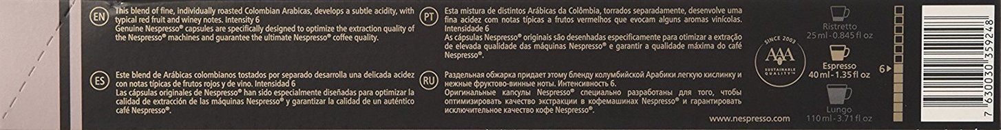 Nespresso OriginalLine: Rosabaya, 50 Count N4