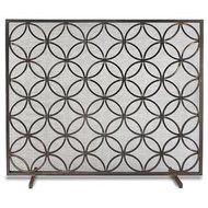 Pilgrim Home and Hearth 18310 Beford Single Panel Screen, Matte Black