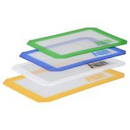 Silicone Alley, 4 Non-stick Silicone Mat Pad, Small Rectangle 5 X 4 Inch, Assorted Colors N2