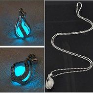 Magic Luminous Steampunk Fairy Heart Locket Glow In The Dark Pendant Necklace