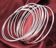 Classic 10pcs Lots Wholesale Silver Winsome Bracelet Cuff Bangle