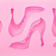 "High-heeled Shoes Shape Silicone Mould Chocolate Molds Fondant Cake Decor Tools" shopping N6