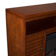 Southern Enterprises Inverness Media Electric Fireplace, Dark Tobacco/Espresso N2