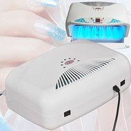 White 54W UV Lamp Light Nail Art Dryer Gel Curing with Fan + 6PCS 9W Tubes