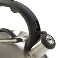 Primula Avalon Whistling Kettle - Whistling Spout, Locking Spout Cover, and Stay-Cool Handle - Stainless Steel... N3