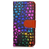 Iphone 7 Plus Wallet Shell Case,Yaheeda[Credit Card Slot] Colorful Shiny Sparkle Polka Dolt Pattern Gold Gilding... N25