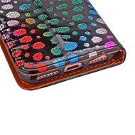 Iphone 7 Plus Wallet Shell Case,Yaheeda[Credit Card Slot] Colorful Shiny Sparkle Polka Dolt Pattern Gold Gilding... N26