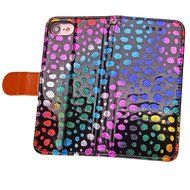 Iphone 7 Plus Wallet Shell Case,Yaheeda[Credit Card Slot] Colorful Shiny Sparkle Polka Dolt Pattern Gold Gilding... N27