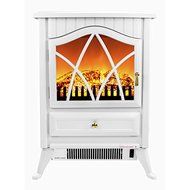 16-inch AK-OS18D2P-WHT Free Standing Electric Fireplace Indoor Heater by AKDY N3