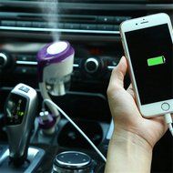 SALICO Car Humidifier II Car Air Humidifier with USB Changer Port, Aromatherapy Essential Oil Aroma Diffuser Aroma... N10