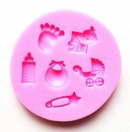 New Arrival! Design 16 Baby's Feeding Silicone Sugar Mold, Cake Decoration Tool, Food Grade Material
