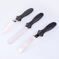 Free Shipping Pastry Spatulas 3pcs/set Angled Straight Spatula Spread Icing CreamCake Decorating Cutter High Quality
