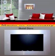 Gel + Ethanol Fire-Place - Diana - White (silver) N6