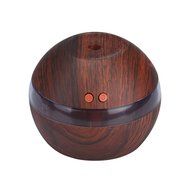 Humidifier, Rukiwa Air Aroma Essential Oil Diffuser LED Ultrasonic Aroma Aromatherapy Humidifier (Brown) N10