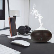 oobest Wood Grain Aroma Essential Oil Diffuser Humidifier-300ML Diffuser Cool Mist Humidifier Air Purifier Use... N14