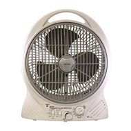 Gama Sonic Rechargeable 12-Inch Cooling Fan with AM/FM Radio and MP3 Input #GS-27R