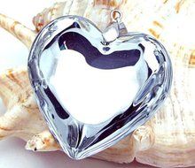 1pcs crystal colour Lampwork Murano glass Heart Pendant for Necklace p0206