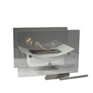 Sunnydaze Black Zen Ventless Tabletop Bio Ethanol Fireplace