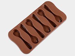 Lariy Hot Spoon Shape Cake Mold Silicone Chocolate Decorating Baking Mould N4