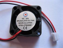 50 pcs Brushless DC Cooling 5 Blade Fan 2510S 24V 0.1-0.2A Black 2 wires Skywalking