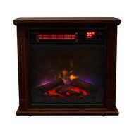 Sliverylake 1500w Embedded Insert Electric Quartz Infrared Fireplace Heater Flame Logs w/ Remote Control