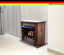 Gel + Ethanol Fire-Places Emily Deluxe Inclusive: 1 Adjustable Stainless-Steel Burner White N10