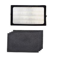 HQRP Filter E + 4-pack Carbon Filters for GermGuardian AC4100, AC4150PCA, AC4150BCA 3-in-1 Table-Top Air Purifiers... N2