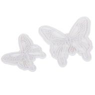 YIJIA 2Pcs/Set Butterfly Shape Cake Chocolate Cutters Cookies Mould Decorating Tool N2