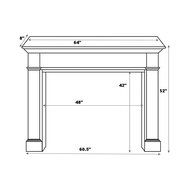 Pearl Mantels Williamsburg Wood Fireplace Mantel Surround N5