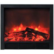 Yosemite Home Decor DF-EFP765 Widescreen Floor Standing Electric Fireplace, Black