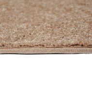 Flame 4' Half Round Fireplace Rug- Light Hickory