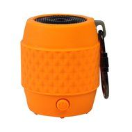 Orange Portable Keychain Bluetooth Wireless Mb4 Speaker Powerful Sound, Colorful and Stylish with Built-in Microphone
