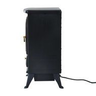 HomCom 16&rdquo; 1500W Free Standing Electric Stove Fireplace Heater - Black N4
