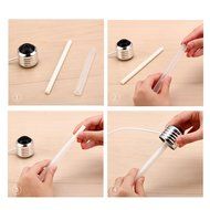 Alonea Lamp Humidifier Home Aroma LED Humidifier Air Diffuser Purifier Atomizer (Silver)