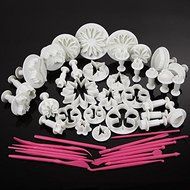 ACE 47 Pcs Sets DIY Sugar Craft Cake Decorating Fondant Icing Plunger Tools Mold N2