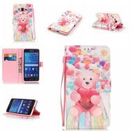 Samsung Galaxy Grand Prime Case,Yaheeda [3D Colored Drawing] [Flip Fit] Premium PU Leather Card-Slots Cash-Slots...