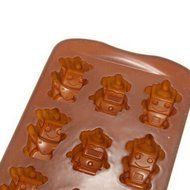 GBaoY Silicone Ice Chocolate Cake Jelly Candy Mould Mini Tray Pan Cube (Robot-shape)